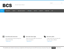 Tablet Screenshot of barcodecreatorsoftware.com